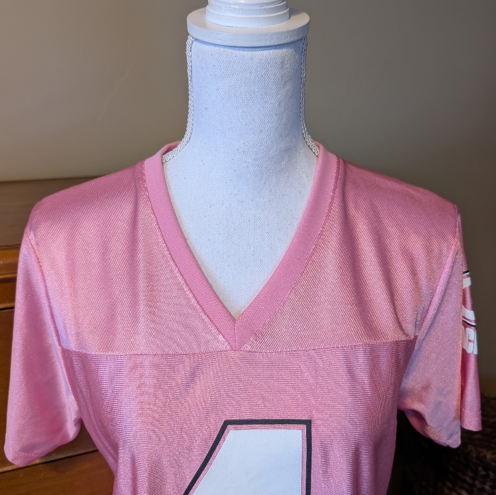 PINK NFL Players PACKERS #4 Brett FARVE Womens Jersey Sz L - Picture 3 of 13